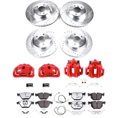Seasonal Sale Power Stop 14-16 BMW 228i Rear Z26 Street Warrior Brake Kit w/Calipers - KC6656-26