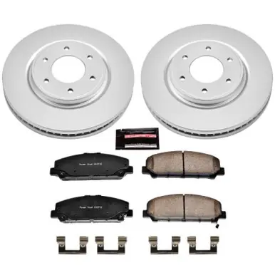 Professional Grade Power Stop 08-10 Infiniti QX56 Front Z17 Evolution Geomet Coated Brake Kit - CRK2961