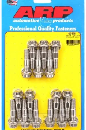 ARP M10 x 1.25 x 48 Stainless Steel 12pt Broached Stud Kit (16/pkg) Money Back Guarantee