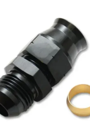 Vibrant -8AN Male to 1/2in Tube Adapter Fitting (w/ Brass Olive Insert) Free Returns
