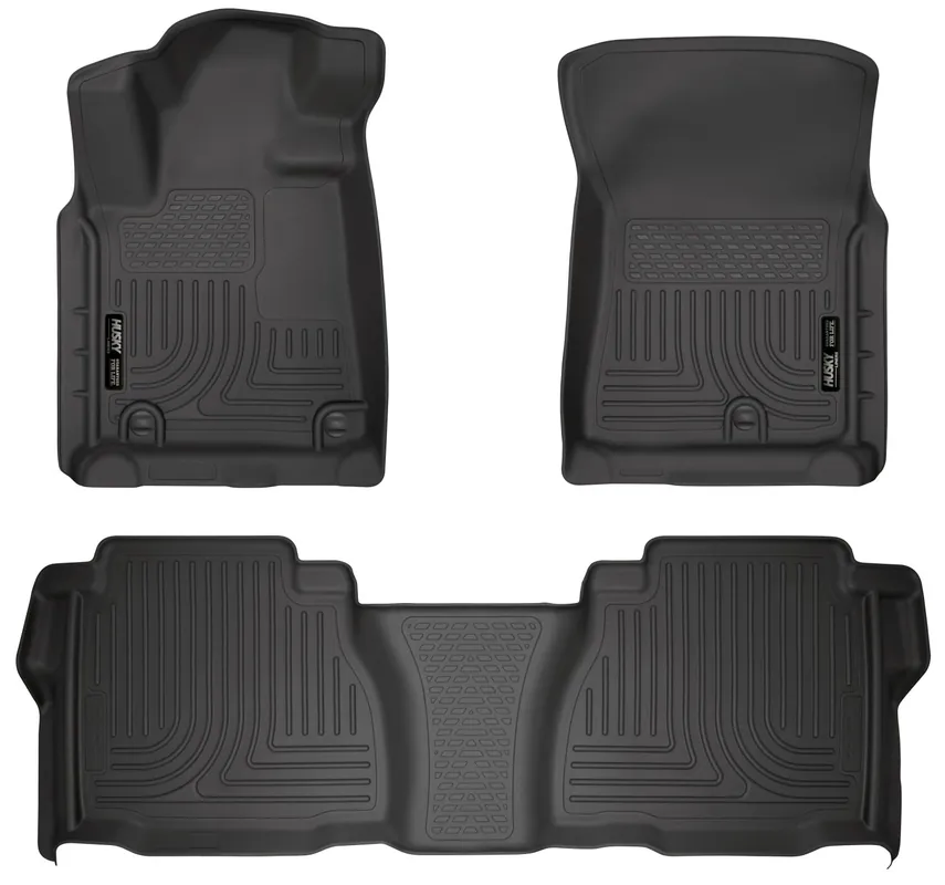 Special Discount Husky Liners 07-11 Toyota Tundra Double/CrewMax Cab WeatherBeater Combo Black Floor Liners