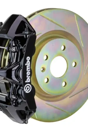 New Release Brembo 10-15 Camaro V6 Front GT BBK 6 Piston Cast 355x32 1pc Rotor Slotted Type-1-Black