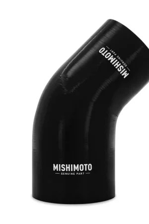Mishimoto Silicone Reducer Coupler 45 Degree 3in to 3.75in - Black Instant Buy