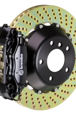 Today Only Brembo 19+ Mazda3 Front GT BBK 4 Piston Cast 345x28 2pc Rotor Drilled-Black