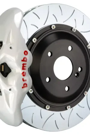 Special Offer Brembo 19+ A6 (C8)/19+ A7 (C8) Front GT BBK 6 Piston Cast 405x34 2pc Rotor Slotted Type-3- White