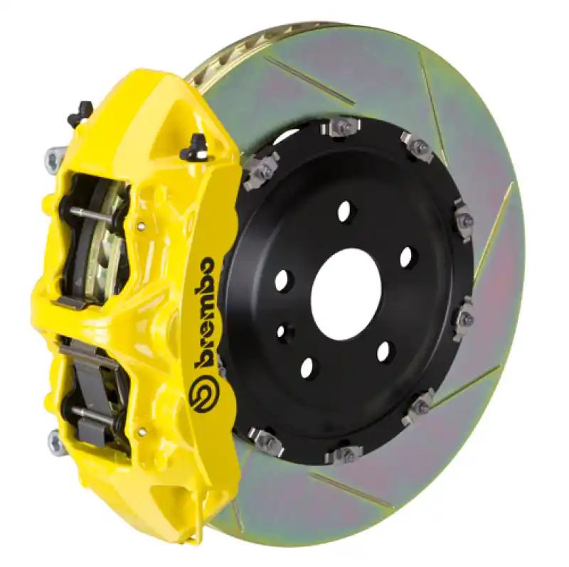 Viral Brembo 00-03 Z8 (E52) Front GT BBK 6 Piston Cast 380x34 2pc Rotor Slotted Type-1- Yellow