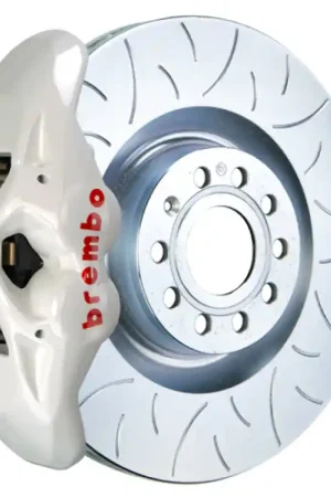 Brembo 17+ A4/18+ A5/18+ S4/18+ S5 Front GT BBK 6 Piston Cast 380x34 2pc Rotor Slotted Type3- White Special Discount