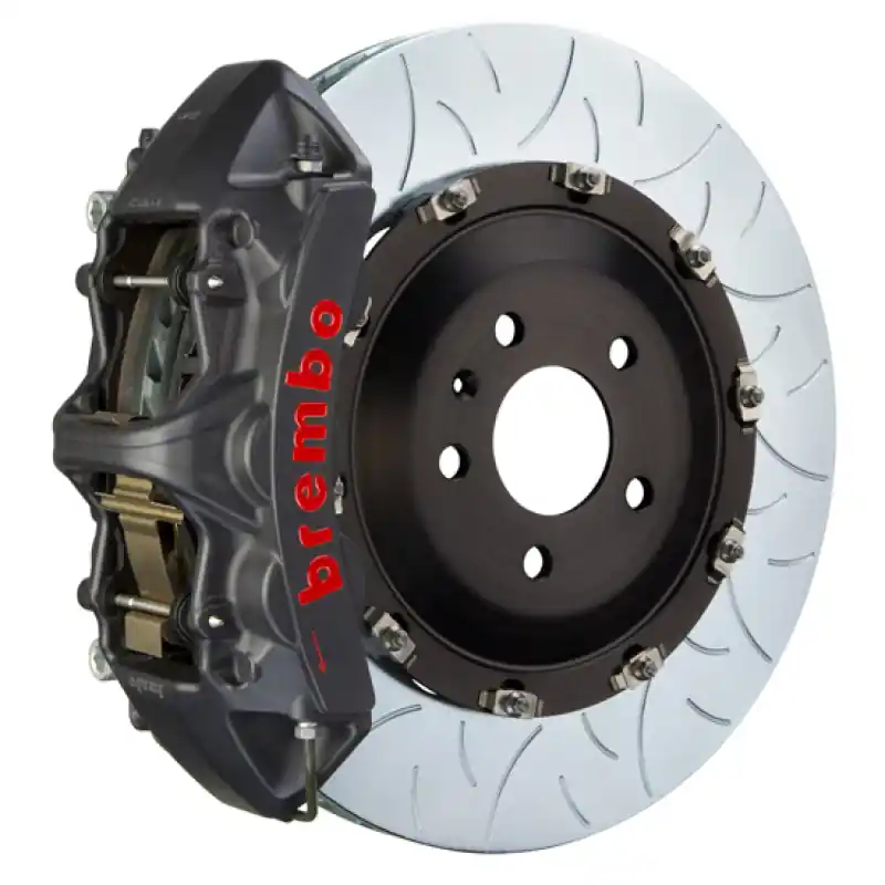 Final Sale Brembo 08-14 C63 (Excl Black Series) Fr GTS BBK 6Pist Cast 405x34 2pc Rotor Slotted Type3-Black HA