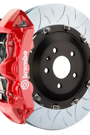 Mega Sale Brembo 15-23 Mustang GT (S550) Front GT BBK 6 Piston Cast 405x34 2pc Rotor Slotted Type-3-Red