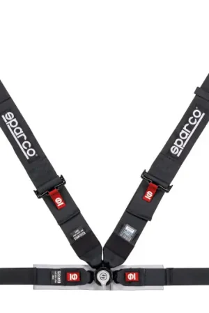 Sparco Belt 4Pt 3in/2in Competition Harness - Black Reduced Price