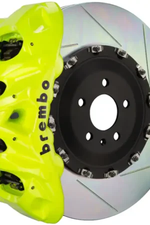No Minimum Order Brembo 21+ F150 (Excl. Raptor) Fr GT BBK 8 Piston Cast 412x38 2pc Rotor Slotted Type1-Fluo. Yellow