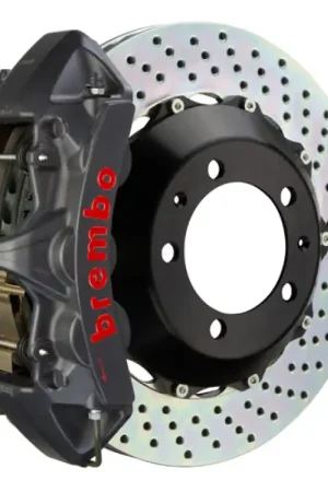 Fan Favorite Brembo 05-08 Magnum w/V6 Engine Exc AWD Fr GTS BBK 6Pis Cast 355x32 2pc Rotor Drilled-Black HA