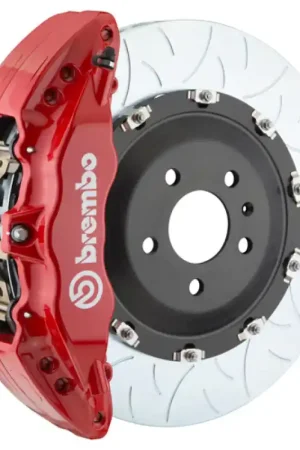 Latest Brembo 20+ 992 C2S/992 C4S (Excl PSCB/PCCB) Fr GT BBK 6Pis Cast 380x34 2pc Rtr Slot Type3-Red