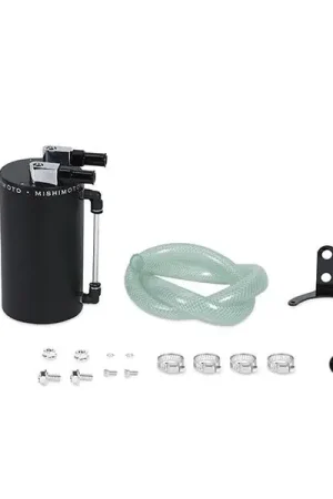 Mishimoto Large Aluminum Oil Catch Can - Wrinkle Black Special Discount