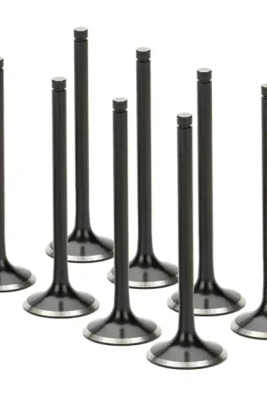 Exclusive Supertech Renault Clio F7 16V 28.45x6.97x110.1mm Dish Black Nitrided Exhaust Valve - Set of 8