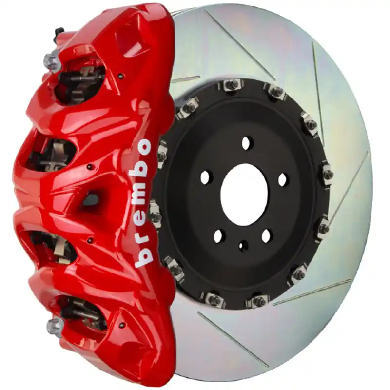 Brembo 09-14 F150 2WD Front GT BBK 8 Piston Cast 412x38 2pc Rotor Slotted Type-1-Red Cheap
