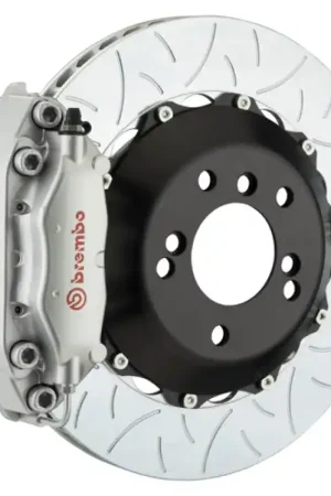 Best Price Brembo 08-14 C63 (Excl. Black Series) Rear GT BBK 4 Pist Cast 345x28 2pc Rotor Slotted Type3-Silver