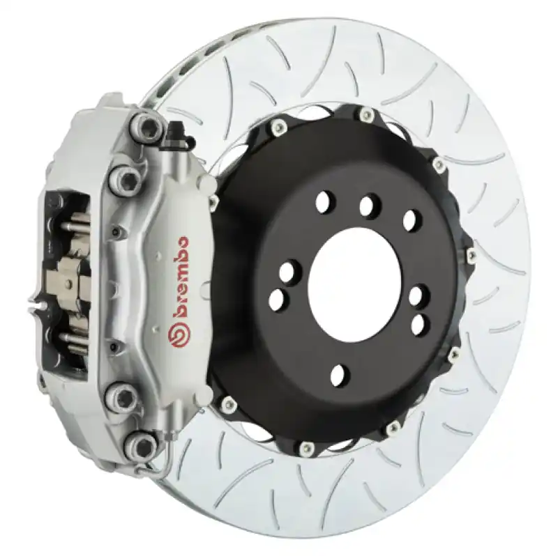 Best Price Brembo 08-14 C63 (Excl. Black Series) Rear GT BBK 4 Pist Cast 345x28 2pc Rotor Slotted Type3-Silver