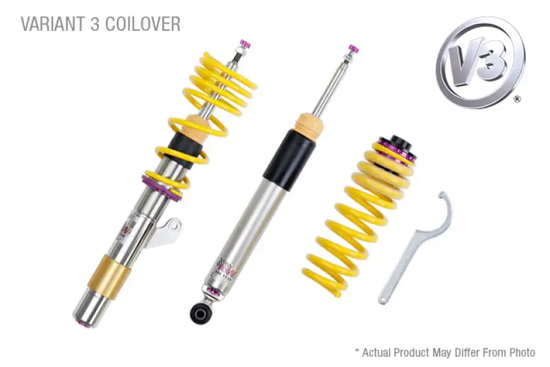 Handmade KW 08-14 Mercedes-Benz C-Class (W204) C250/C300/C350 Sedan RWD w/ Electronic Dampers V3 Coilover Kit