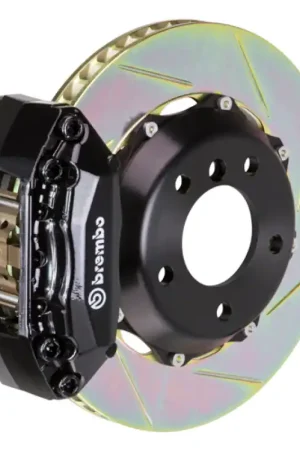 Hassle-Free Returns Brembo 11-16 CR-Z Front GT BBK 4 Piston Cast 2pc 328x28 2pc Rotor Slotted Type-1-Black