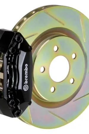 Brembo 05-06 Focus Front GT BBK 4 Piston Cast 2pc 305x28 1pc Rotor Slotted Type-1-Black Direct From Factory