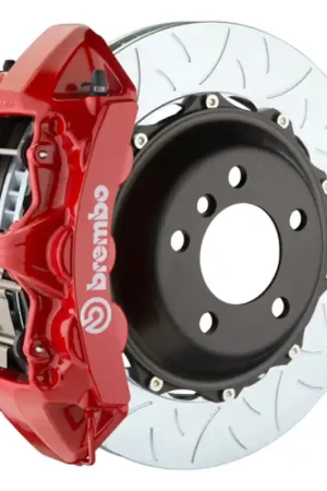 Final Sale Brembo 08-09 F430 Scuderia Rear GT BBK 6 Piston Cast 380x32 2pc Rotor Slotted Type3-Red
