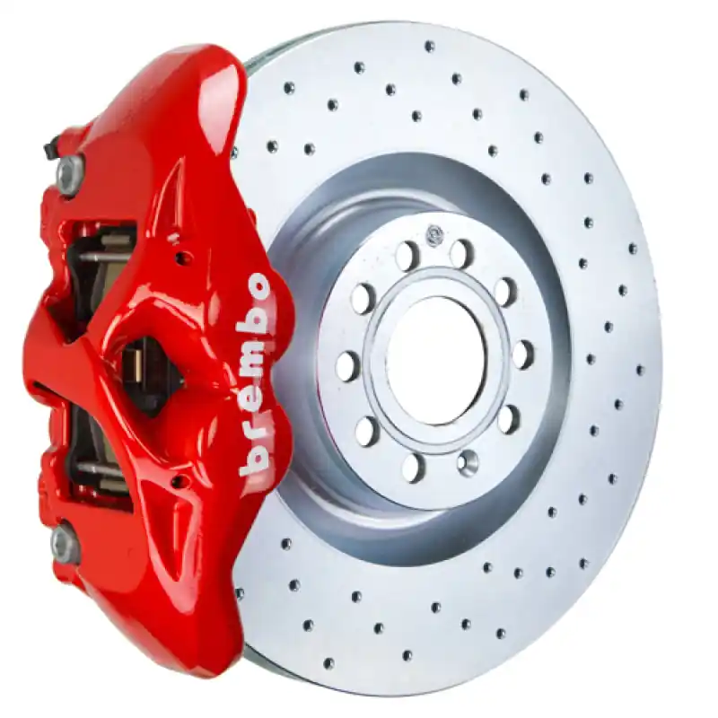 No Minimum Order Brembo 14-20 A3 Front GT BBK 4 Piston Cast 345x30 1pc Rotor Drilled-Red