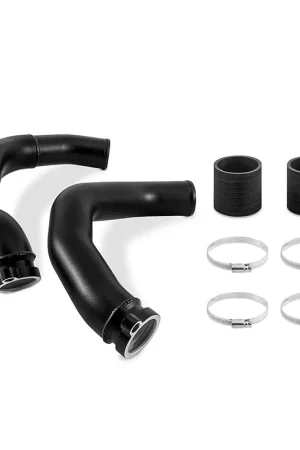 Handmade Mishimoto 2015+ BMW F8X M3/M4 Charge Pipe Kit - Wrinkle Black