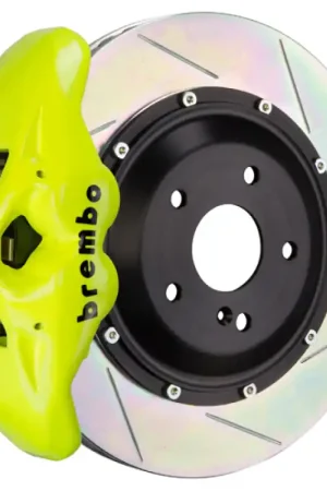 Brembo 08-17 A5/09-16 A4 Front GT BBK 6 Piston Cast 380x34 2pc Rotor Slotted Type1 - Fluo. Yellow Best Seller