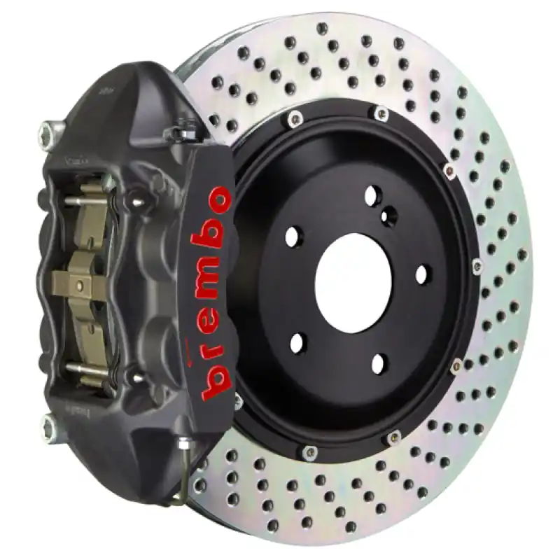 Brembo 01-04 996 C4S Rear GTS BBK 4 Piston Cast 380x28 2pc Rotor Drilled-Black HA Free Delivery