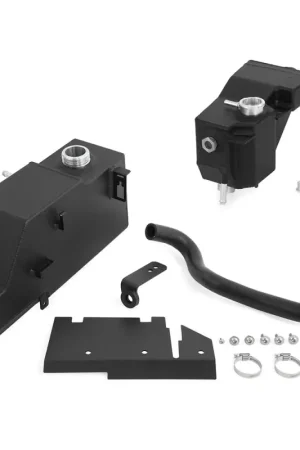 Mishimoto 11-19 Ford 6.7L Powerstroke Expansion Tank Kit - Micro-Wrinkle Black Crafted