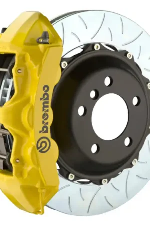 Brembo 05-07 Quattroporte Fr GT BBK 6Pis Cast 380x34 2pc Rotor Slotted Type3-Yellow Wholesale