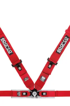Direct From Factory Sparco Belt 4Pt 3in/2in Competition Harness - Red