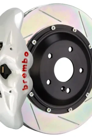 Brembo 06-09 997.1 GT3 Rear GT BBK 4 Piston Cast 380x28 2pc Rotor Slotted Type1-White Top Pick