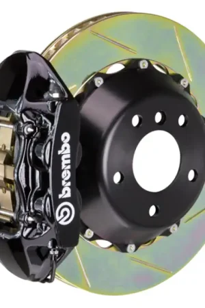Brembo 17 F150 Raptor Rear GT BBK 4 Piston Cast 380x28 2pc Rotor Slotted Type-1-Black Authentic