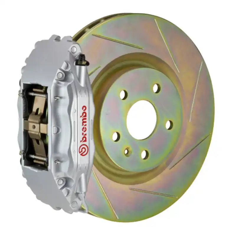 High Quality Brembo 12-16 FR-S Front GT BBK 4 Piston Cast 2pc 326 x30 1pc Rotor Slotted Type1-Silver