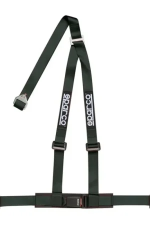 Crafted Sparco Belt 2 Inch Black 3Pt Bolt-In