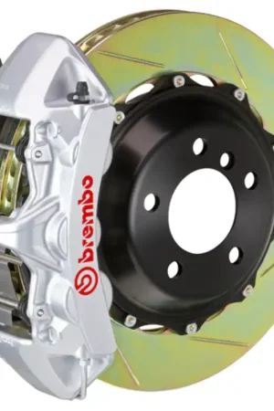 Brembo 12-14 328i Excl xDrive/M-Sport Brakes Fr GT BBK 6Pist Cast 355x32 2pc Rtr Slot Type1-Silver Bargain