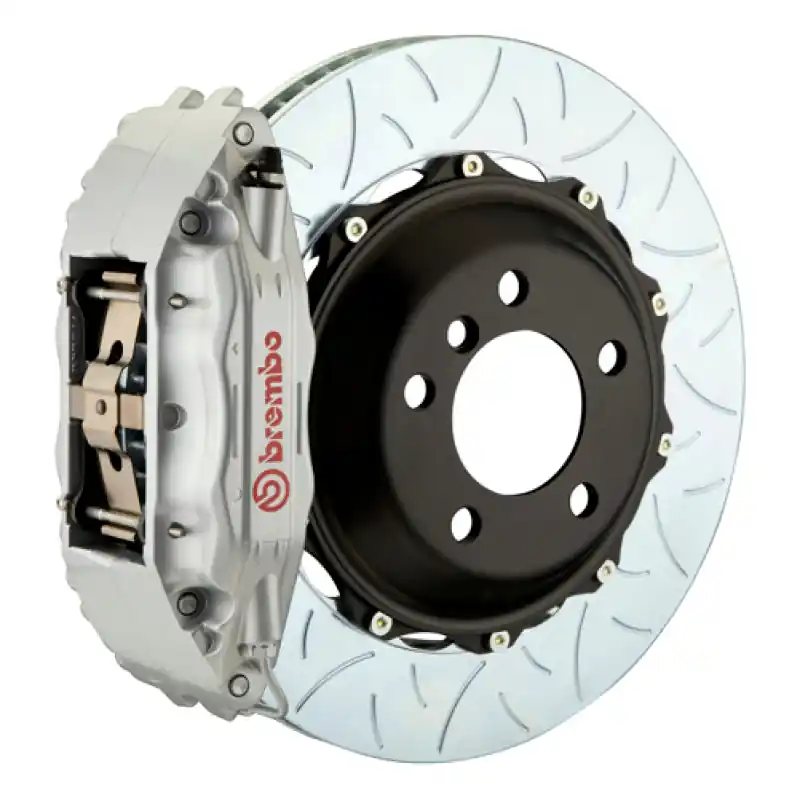 Weekend Sale Brembo 02-06 Q45 Front GT BBK 4 Piston Cast 2pc 355x32 2pc Rotor Slotted Type-3-Silver