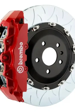 Brembo 20+ Corvette C8/C8 Z51 Front GT BBK 6 Piston Cast 380x34 2pc Rotor Slotted Type-3-Red Express Delivery