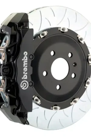 Brembo 12-18 A6 3.0T/12-18 A7 3.0T Front GT BBK 6 Piston Cast 380x34 2pc Rotor Slotted Type3-Black Money Back Guarantee
