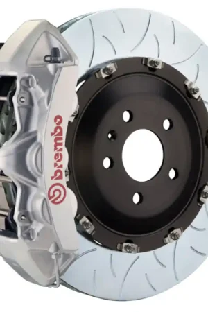 Brembo 09-13 X5M Front GT BBK 6 Piston Cast 405x34 2pc Rotor Slotted Type3-Silver Grab Now