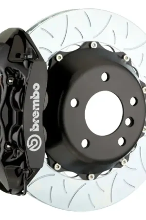 Brembo 15-23 Mustang GT/V6/EcoBoost Rear GT BBK 4 Piston Cast 380x28 2pc Rotor Slotted Type3-Black Bulk Order