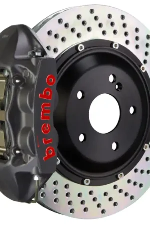 Brembo 12-17 M5 (F10) Rear GTS BBK 4 Piston Cast 380x28 2pc Rotor Drilled-Black HA Grab Now