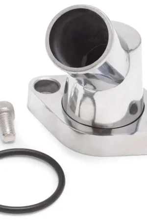 Edelbrock Waterneck SBC/BBC 45-Degree Two-Piece Cast Swivel Polished Reduced Price