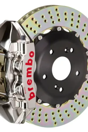 Brembo 99-05 S2000 Rear GTR BBK 4 Piston Billet328x28 2pc Rotor Drilled- Nickel Plated Price Drop