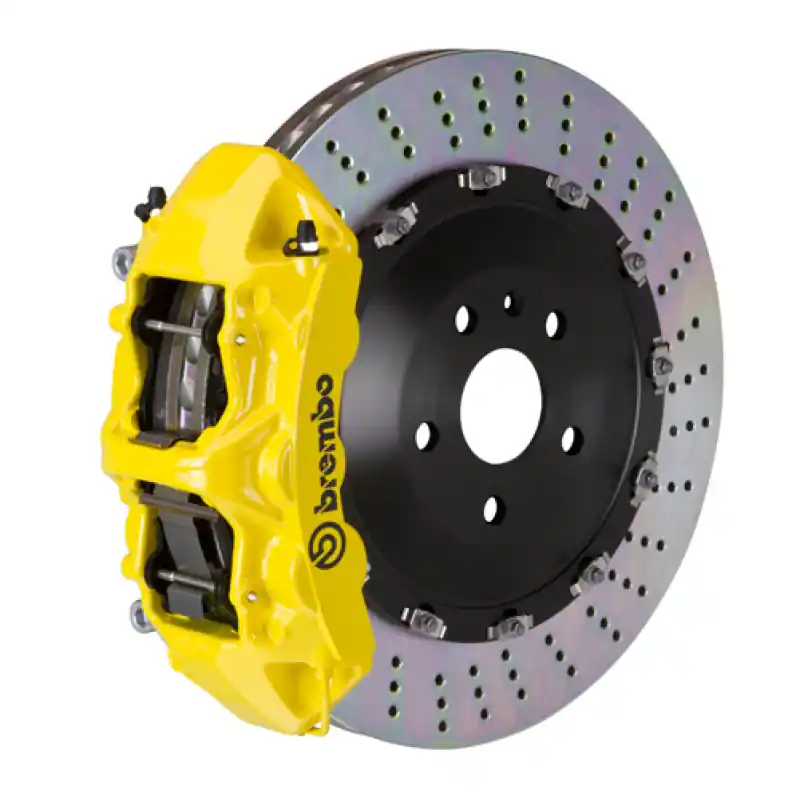 Brembo 12-15 ML350 Front GT BBK 6 Piston Cast 405x34 2pc Rotor Drilled-Yellow Trusted Brand