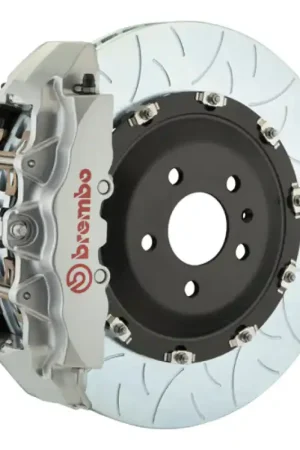 Order Now Brembo 18+ X3/19+ X4 Front GT BBK 6 Piston Cast 380x34 2pc Rotor Slotted Type3-Silver