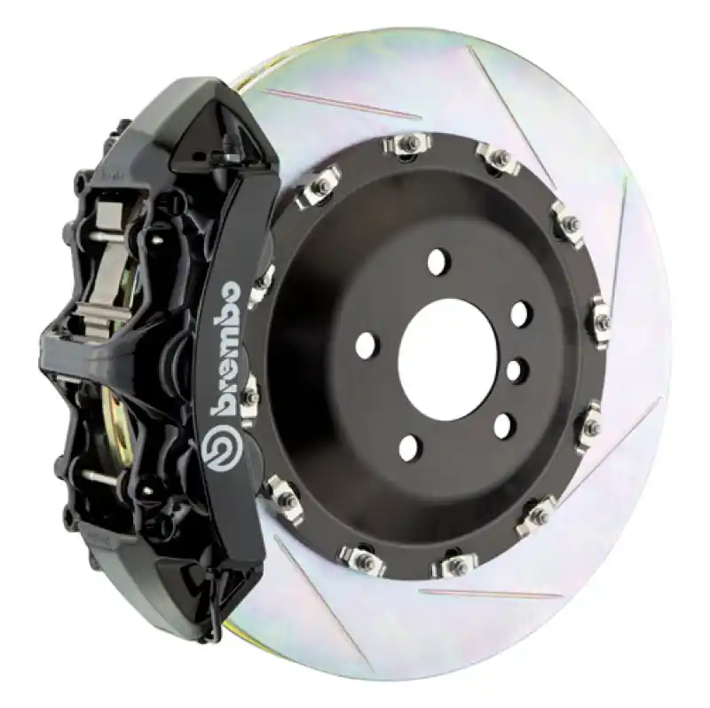 Brembo 09-16 Panamera/S/4S/Turbo Front GT BBK 6 Piston Cast 405x34 2pc Rotor Slotted Type1-Black Brand New