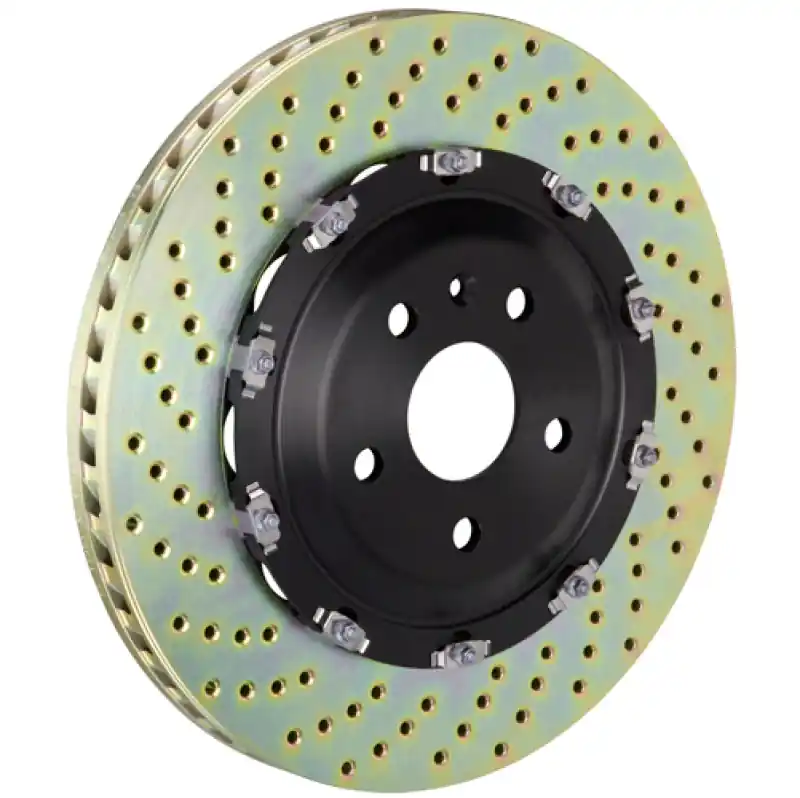 Brembo 08-16 R8 4.2/5.2 Excl CC Brake Front 2-Piece Discs 365x34 2pc Rotor Drilled Exclusive Offer
